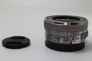 4710- ソニー SONY 標準ズームレンズ APS-C E PZ 16-50mm F3.5-5.6 OSS SELP1650 シルバー 超美品