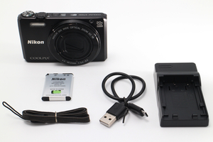 4729- ニコン Nikon デジタルカメラ COOLPIX S7000 ブラック 良品
