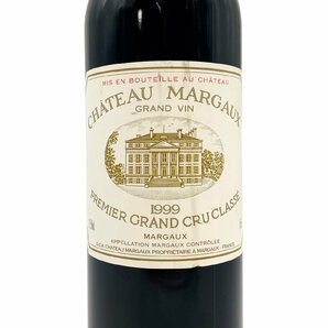 【送料無料】未開栓 シャトー マルゴー 1999年 750ml 12.5% CHATEAU MARGAUX GRAND VIN 1999の画像3