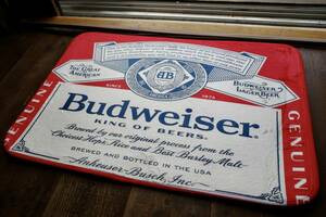 新品　Budweiser バドワイザー　ビール　マット　玄関　アメリカ インテリア アメリカンハウス バー 店舗 ロゴ　BUD