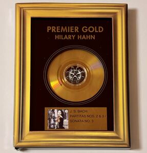 （ゴールドCD）ヒラリー・ハーン　バッハ：無伴奏パルティータ　HILARY HAHN　PREMIER 24K GOLD CD　限定盤