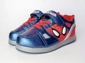 USA購入★★ ライトアップ!! スパイダーマン スニーカー 靴 サイズ12 19cm 未使用品 ★★ Spiderman Boys shoes