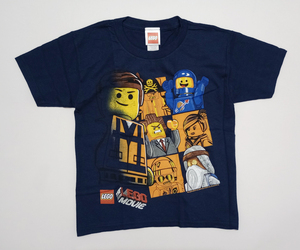 USA購入★★ LEGO レゴ・ムービー Tシャツ ネイビー サイズS 120 未使用品 ★★ LEGO MOVIE Boys Tshirts