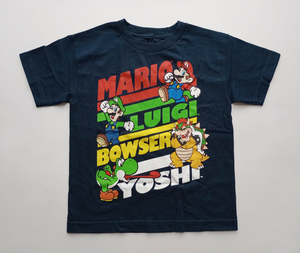 USA購入★★ スーパーマリオ Tシャツ ネイビー サイズ7 120 未使用品 ★★ Super Mario Boys Tshirts