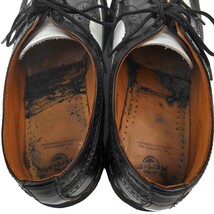 Dr.Martens ドクターマーチン 3989 UK7 ウイングチップ 26cm ブラックxホワイト 黒x白 コンビ 牛革レザー ブローグシューズ 中古 ユーズド _画像10