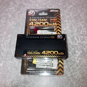 バッテリー XPOWER R-SPEC Li-HV 7.6V 4200mAh 120C/240C 50周年モデル XPRHV4200S-50