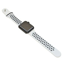 Apple Watch シリコン製スポーツバンド ベルト 38/40mm S/M グレーxホワイト　※もう1種オマケ付_画像5
