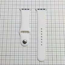 Apple Watch シリコン製スポーツバンド ベルト 38/40mm M/L ホワイト　※もう1種オマケ付_画像1