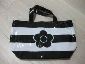 * super-rare *MARY QUANT* Mary Quant * daisy * enamel manner * vinyl * tote bag * eko-bag * unused * Point ...