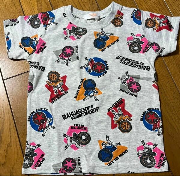  爆上戦隊ブンブンジャー　BANDAI 総柄 半袖Tシャツ