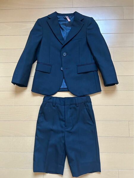 ファミリア　familiar フォーマル　スーツ　100サイズ　濃紺　ネイビー　卒園入学式