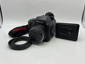 【美品】PENTAX / ペンタックス 645 N II / PENTAX-FA 645 1:2.8 75mm / 220フィルムバック【KNKW001】