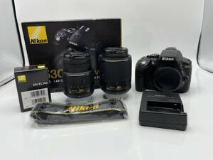 [ superior article ]Nikon / Nikon D5300 / AF-S DX NIKKOR 18-55mm 1:3.5-5.6 G II VR / 55-200mm 1:4-5.6 G II ED VR / box * charger [KNKW022]