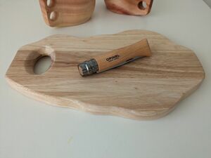 OPINEL オピネル ステンレス No9 新品未使用 カッティングボード ラバーウッド セット　