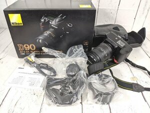 【4yt122】一眼レフ カメラ Nicon ニコン D90 AF-S DX 18-200G ED VR2 レンズキット 箱付き◆ジャンク品