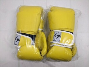 f21 боевые искусства бокс тренировка перчатка Stronger желтый размер 14oz* новый товар не использовался *2 позиций комплект 
