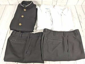 4og616/衣類■舞鶴市立青葉中学校■男子学生服 学ラン制服 160A 上下セット+Yシャツ【d77】