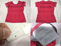 【8yt012】テニスウエア レディース YONEX ヨネックス 半袖ポロシャツ◆adidas アディダス◆Mサイズ◆N24_画像3