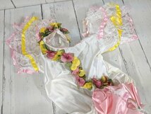 【10yt221】ダンス バレエ ドレス衣装 カーテンコールコスチューム 白 サイズ：10C キャンディ?? お人形さん??◆P25_画像2
