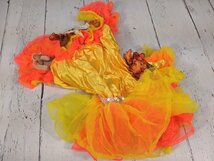 【12yt052】ダンス バレエ チュチュスカート衣装×2点セット カーテンコールコスチューム オレンジ 花の妖精?? キャンディー??◆P25_画像4