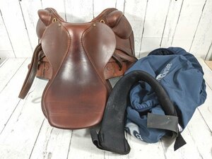 5og515/ horse riding saddle # synthesis saddle? obstacle saddle? BD BrunoDelgrange blue note legrand ju17.5 -inch bellyband + with cover harness [V57]