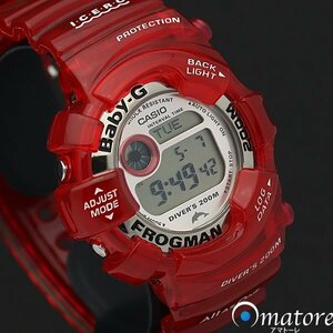 1円～◎極上美品◎CASIO カシオ Baby-G フロッグマン【イルクジ キャンディレッド】レディース クォーツ BGW-104K-4JR◎