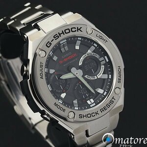 未使用品◎CASIO カシオ Gショック【G-STEEL(Gスチール)】メンズ 電波ソーラー GST-W110D-1AJF◎箱保取説