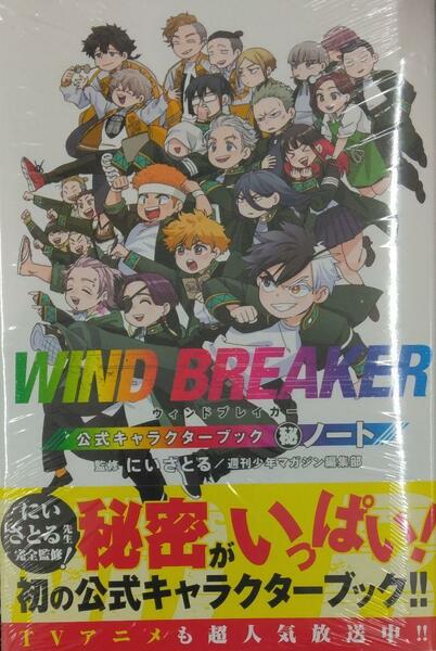 初版未開封希少品　WIND BREAKER 公式キャラクターブック 秘ノート