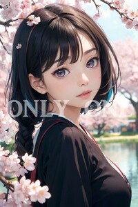 309☆1点物☆【A4 高画質 美少女 ポスター】同人 アート イラスト セクシー グラビア コスプレ 美人 美女 かわいい 美乳 巨乳 写真 最高