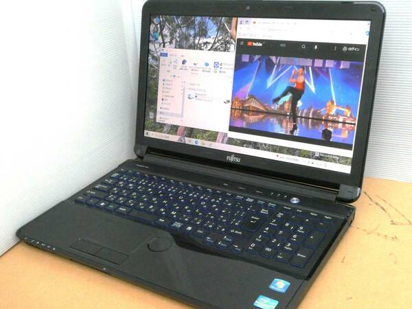 ◆安定動作 富士通 AH56/H FMVA56HB i7-3610QM 8GBメモリ 500GB-HDD 15.6インチ LIFEBOOK 