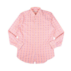 ETRO( Etro ) long sleeve shirt U11 11451 6119 orange 44 [A31974]