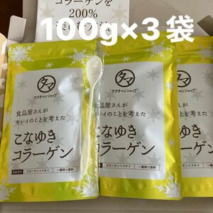 ☆最安値☆タマチャンショップ こなゆきコラーゲン 100g×3 スプーン付き