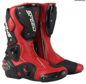 新入荷 PRO SPEED オートバイ レーシングブーツ バイク用ブーツ 靴 赤 サイズ40 25-25.5cm