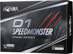 本間ゴルフ HONMA ゴルフボール D1 SPEED MONSTER スピードモンスター 1ダース 12個入