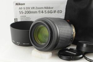 [美品] Nikon ニコン AF-S NIKKOR DX 55-200mm F/4-5.6 G ED VR #1577C