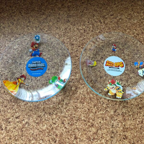スーパーマリオ　ガラス皿　２枚