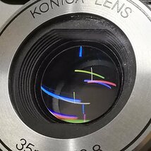 美品 動作品 KONICA BiG mini F 35mm F2.8 コニカ ビッグミニF コンパクトフィルムカメラ Z5784_画像9