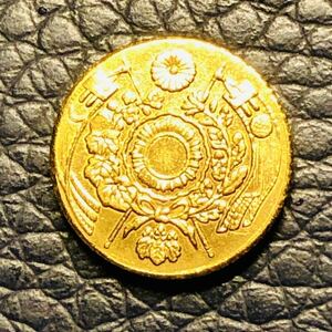  Japan old coin old one jpy gold coin 1. Meiji 10 three year Meiji 13 year latter term . Akira old coin small size gold coin 