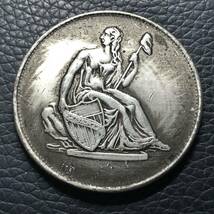 外国古銭　アメリカ　sliver 1オンス　大型銀貨 貿易銀 貨幣 _画像2