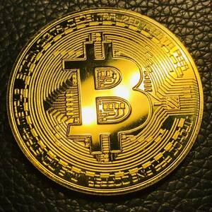 外国古銭 アメリカ　金貨　ビットコイン　bitcoin 仮想通貨　記念金貨　大型金貨　カプセル付き