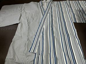  men's blue series stripe yukata size M