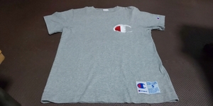  new goods Champion, gray, Logo embroidery, short sleeves stretch tops size S