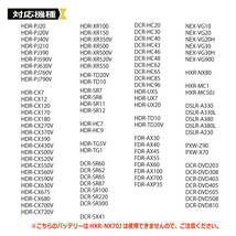 SONY NP-FV100 互換バッテリー2個と互換充電器　FDR-AX60 FDR-AX45 FDR-AX700 FDR-AX55 FDR-AX45 FDR-AX30 HDR-CX535_画像5