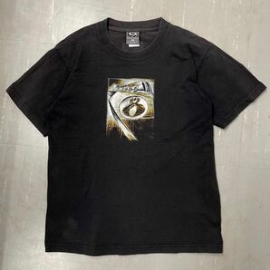 USA製 OAKLEY 90s オークリー　Tシャツ フェード 黒　M テック