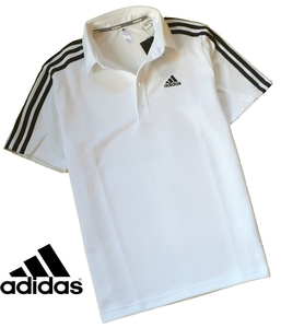 Adidas アディダス スリーストライプス 半袖 ボタンダウン シャツ/メンズ/新品/O (XL)