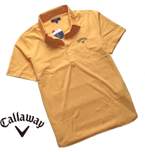 Callaway キャロウェイ ジャカード ボタンダウン 半袖 ポロシャツ/メンズ/新品/L