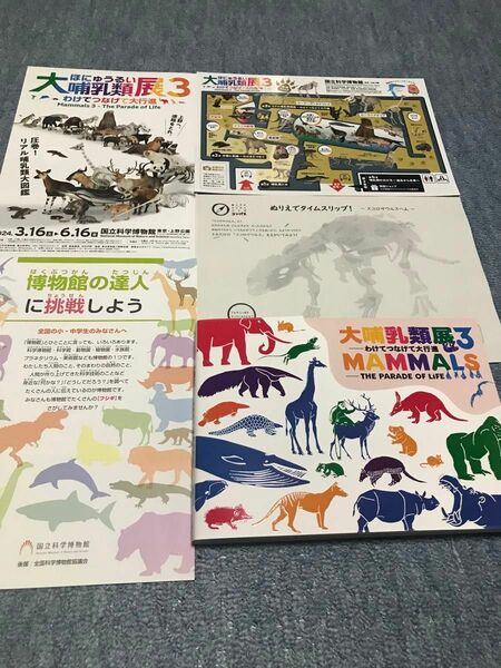 新品 大哺乳類展3 図録 公式図録 パンフレット 付属