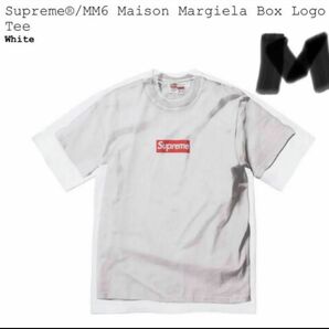 Supreme x MM6 Maison Margiela Box Logo Tee マルジェラ　ホワイト
