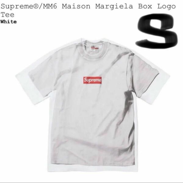 【国内正規品/最安値】Supreme x MM6 Maison Margiela Box Logo Tee Tシャツ　ホワイト