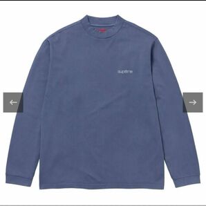 【Sサイズ】Supreme Mock Neck L/S Top ロンT ロングTシャツ　ネイビー